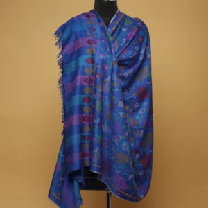Sapphire Blue Pure Pashmina Shawl