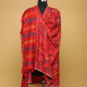 Red Pure Pashmina Shawl